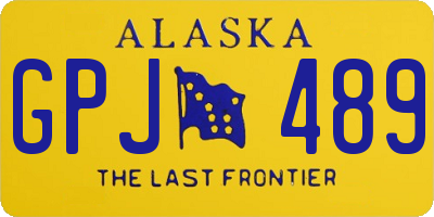 AK license plate GPJ489