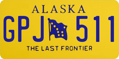 AK license plate GPJ511