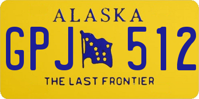 AK license plate GPJ512
