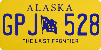 AK license plate GPJ528