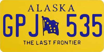 AK license plate GPJ535