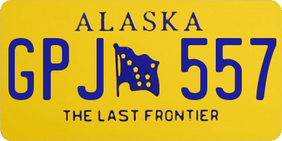 AK license plate GPJ557