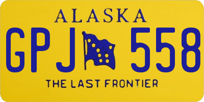 AK license plate GPJ558
