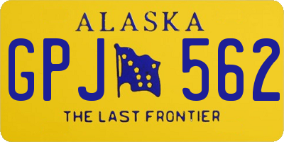 AK license plate GPJ562