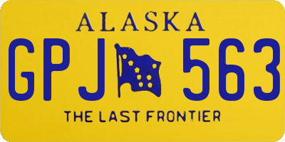 AK license plate GPJ563