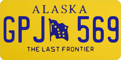 AK license plate GPJ569