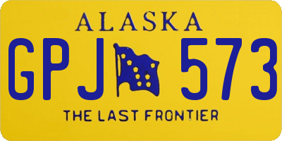 AK license plate GPJ573