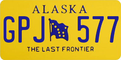 AK license plate GPJ577