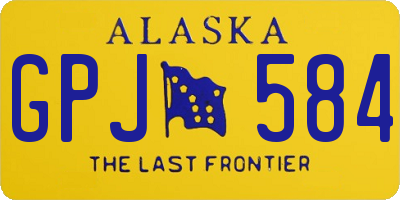 AK license plate GPJ584