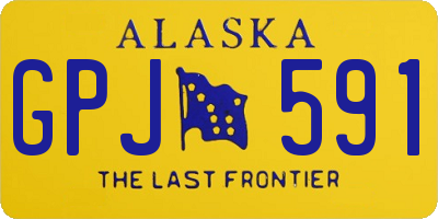 AK license plate GPJ591