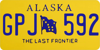 AK license plate GPJ592