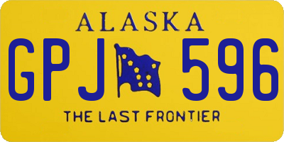 AK license plate GPJ596