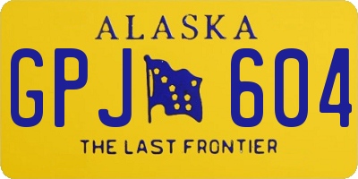 AK license plate GPJ604