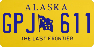 AK license plate GPJ611