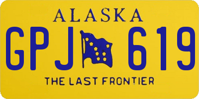 AK license plate GPJ619