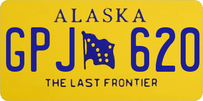 AK license plate GPJ620