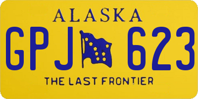 AK license plate GPJ623