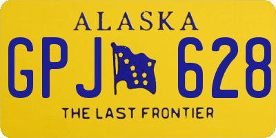 AK license plate GPJ628