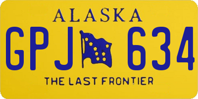 AK license plate GPJ634