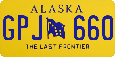 AK license plate GPJ660