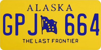 AK license plate GPJ664