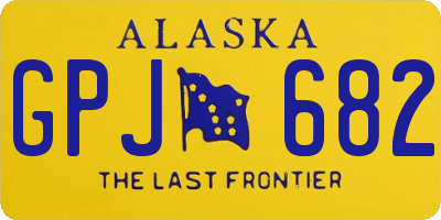 AK license plate GPJ682