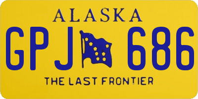 AK license plate GPJ686