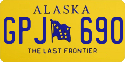 AK license plate GPJ690