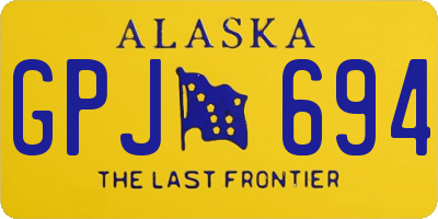 AK license plate GPJ694