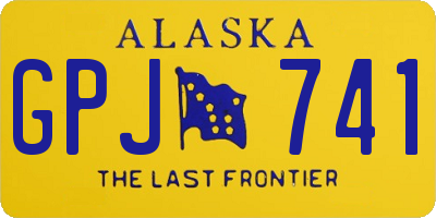 AK license plate GPJ741