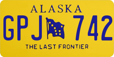 AK license plate GPJ742