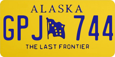 AK license plate GPJ744