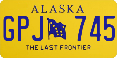 AK license plate GPJ745