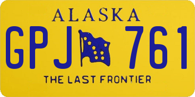 AK license plate GPJ761