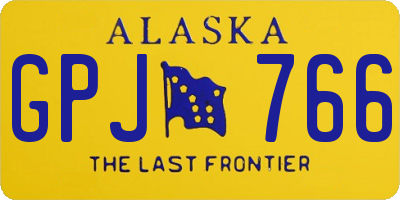 AK license plate GPJ766