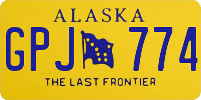 AK license plate GPJ774