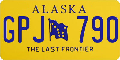 AK license plate GPJ790