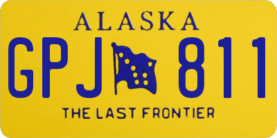 AK license plate GPJ811