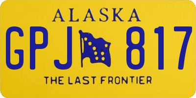 AK license plate GPJ817