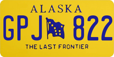 AK license plate GPJ822