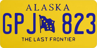 AK license plate GPJ823