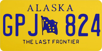 AK license plate GPJ824