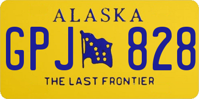 AK license plate GPJ828