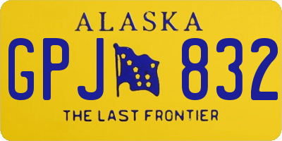 AK license plate GPJ832