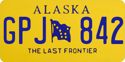 AK license plate GPJ842