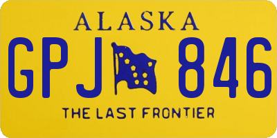 AK license plate GPJ846