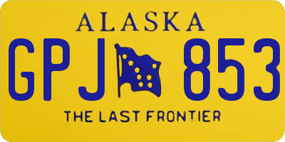 AK license plate GPJ853