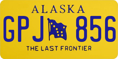 AK license plate GPJ856
