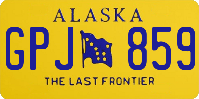 AK license plate GPJ859