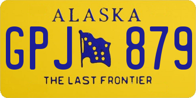 AK license plate GPJ879